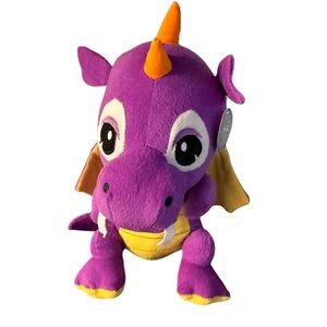Carousel Toys Purple Yellow Spyro Dragon 12” NWT Stuffed Animal Doll
